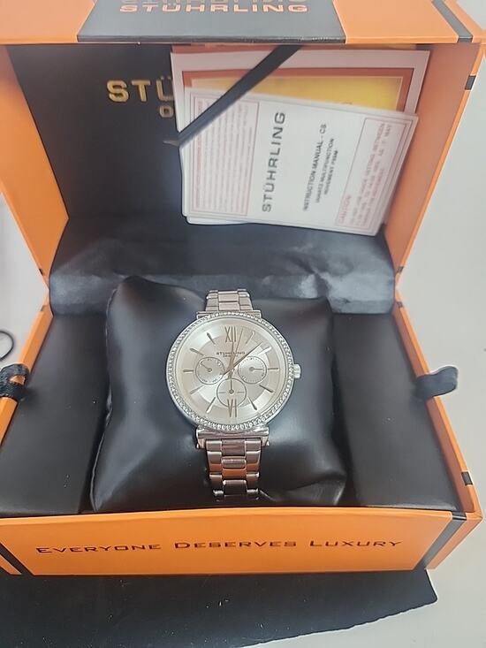 Stuhrling Original Womens Watch 143723 Stainless Steel Swarovski Crystal Quartz main image 5